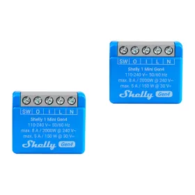 Set of 2 Shelly 1 Mini Gen4 Zigbee/Matter Controllers